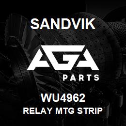 WU4962 Sandvik RELAY MTG STRIP | AGA Parts