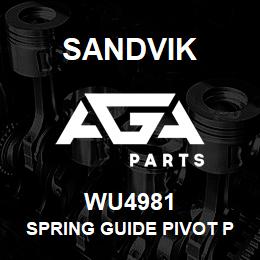 WU4981 Sandvik SPRING GUIDE PIVOT PLATE | AGA Parts