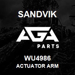 WU4986 Sandvik ACTUATOR ARM | AGA Parts