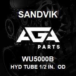 WU5000B Sandvik HYD TUBE 1/2 IN. ODX1.6 WT-500 LG | AGA Parts