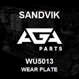 WU5013 Sandvik WEAR PLATE | AGA Parts