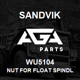 WU5104 Sandvik NUT FOR FLOAT SPINDLE D30 | AGA Parts