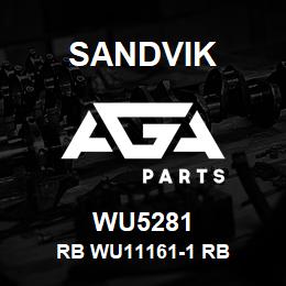 WU5281 Sandvik RB WU11161-1 RB | AGA Parts