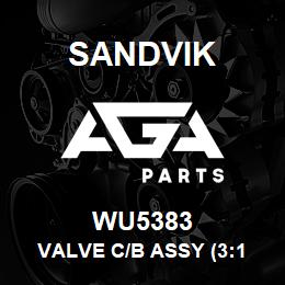 WU5383 Sandvik VALVE C/B ASSY (3:1 PILOT) REV | AGA Parts