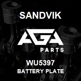 WU5397 Sandvik BATTERY PLATE | AGA Parts