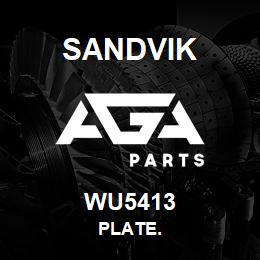 WU5413 Sandvik PLATE. | AGA Parts