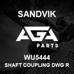 WU5444 Sandvik SHAFT COUPLING DWG REV. 4 | AGA Parts