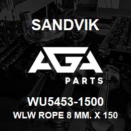 WU5453-1500 Sandvik WLW ROPE 8 MM. X 1500M (7X7) | AGA Parts