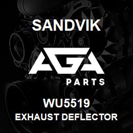 WU5519 Sandvik EXHAUST DEFLECTOR | AGA Parts