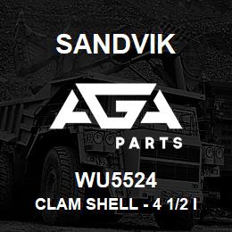 WU5524 Sandvik CLAM SHELL - 4 1/2 IN. RODS | AGA Parts