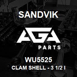 WU5525 Sandvik CLAM SHELL - 3 1/2 IN. RODS | AGA Parts