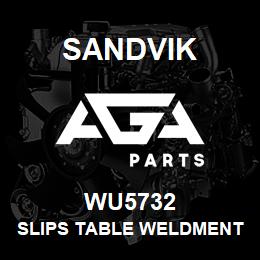 WU5732 Sandvik SLIPS TABLE WELDMENT 18" - REF TEXT | AGA Parts