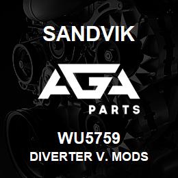 WU5759 Sandvik DIVERTER V. MODS | AGA Parts