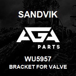 WU5957 Sandvik BRACKET FOR VALVE | AGA Parts