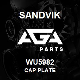 WU5982 Sandvik CAP PLATE | AGA Parts