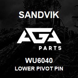 WU6040 Sandvik LOWER PIVOT PIN | AGA Parts