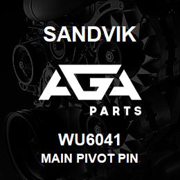 WU6041 Sandvik MAIN PIVOT PIN | AGA Parts