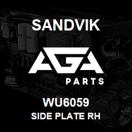 WU6059 Sandvik SIDE PLATE RH | AGA Parts