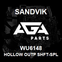 WU6148 Sandvik HOLLOW OUTP SHFT-SPLINED | AGA Parts