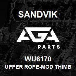 WU6170 Sandvik UPPER ROPE-MOD THIMBLES | AGA Parts