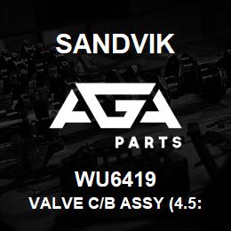 WU6419 Sandvik VALVE C/B ASSY (4.5:1 PILOT) R | AGA Parts