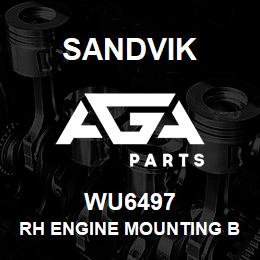 WU6497 Sandvik RH ENGINE MOUNTING BRACKET | AGA Parts