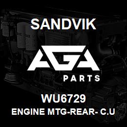 WU6729 Sandvik ENGINE MTG-REAR- C.UMM1NS | AGA Parts