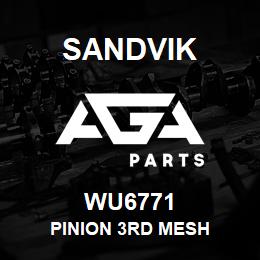 WU6771 Sandvik PINION 3RD MESH | AGA Parts