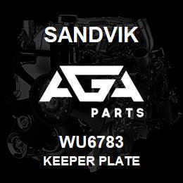 WU6783 Sandvik KEEPER PLATE | AGA Parts