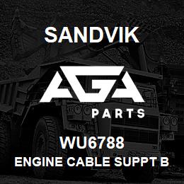 WU6788 Sandvik ENGINE CABLE SUPPT BRKT | AGA Parts