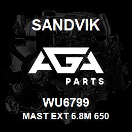 WU6799 Sandvik MAST EXT 6.8M 650 | AGA Parts