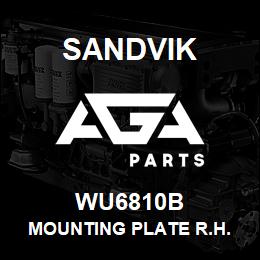 WU6810B Sandvik MOUNTING PLATE R.H. | AGA Parts