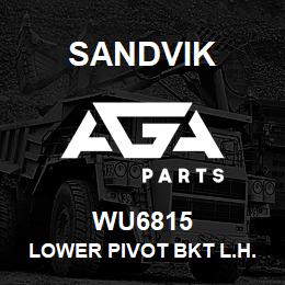 WU6815 Sandvik LOWER PIVOT BKT L.H. | AGA Parts