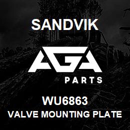 WU6863 Sandvik VALVE MOUNTING PLATE | AGA Parts