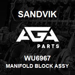 WU6967 Sandvik MANIFOLD BLOCK ASSY | AGA Parts