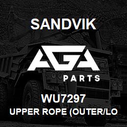 WU7297 Sandvik UPPER ROPE (OUTER/LONG) | AGA Parts