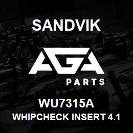 WU7315A Sandvik WHIPCHECK INSERT 4.1/2 IN. | AGA Parts