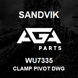 WU7335 Sandvik CLAMP PIVOT DWG | AGA Parts