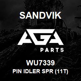 WU7339 Sandvik PIN IDLER SPR (11T) SS.DWG RB | AGA Parts