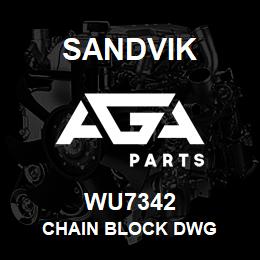 WU7342 Sandvik CHAIN BLOCK DWG | AGA Parts