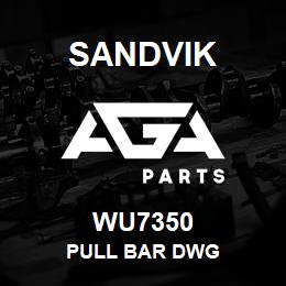 WU7350 Sandvik PULL BAR DWG | AGA Parts