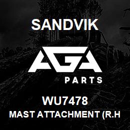 WU7478 Sandvik MAST ATTACHMENT (R.H MOUNTING | AGA Parts