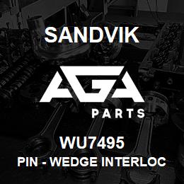 WU7495 Sandvik PIN - WEDGE INTERLOCK | AGA Parts