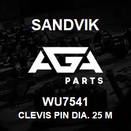 WU7541 Sandvik CLEVIS PIN DIA. 25 MM. REV 2 | AGA Parts