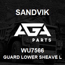 WU7566 Sandvik GUARD LOWER SHEAVE LEFT | AGA Parts