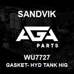 WU7727 Sandvik GASKET- HYD TANK HIGH ALT OUTLET | AGA Parts