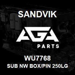 WU7768 Sandvik SUB NW BOX/PIN 250LG | AGA Parts