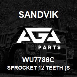 WU7786C Sandvik SPROCKET 12 TEETH (SHAFT) REV.1 | AGA Parts