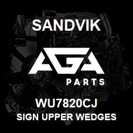 WU7820CJ Sandvik SIGN UPPER WEDGES | AGA Parts