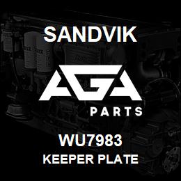 WU7983 Sandvik KEEPER PLATE | AGA Parts